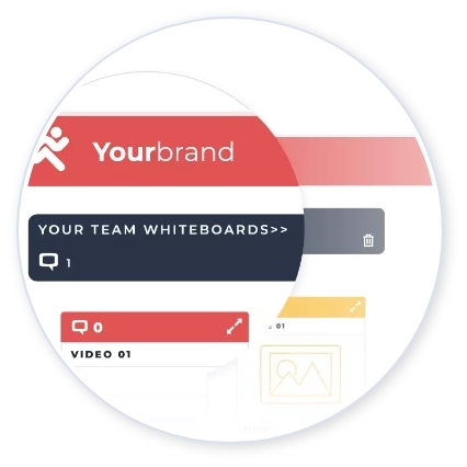 Invite participants to your own, branded studio