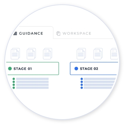 Guide teams through a structured innovation process